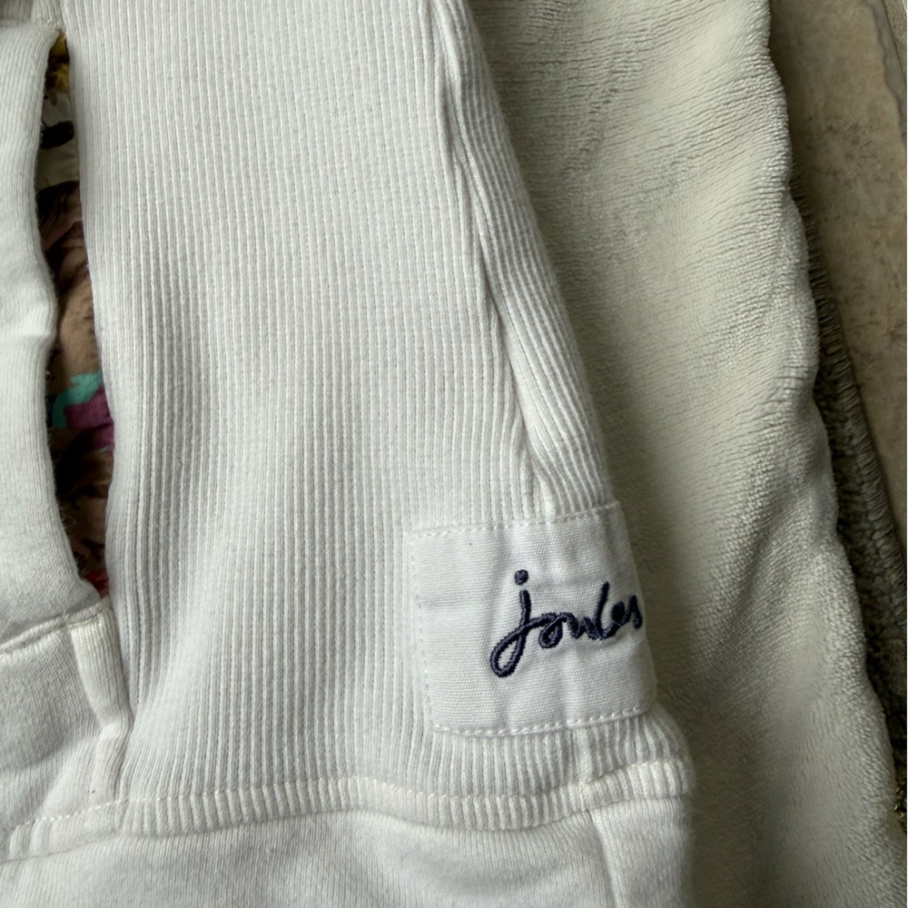 Joules White Sweatshirt with Floral Accents - Picture 6 of 10